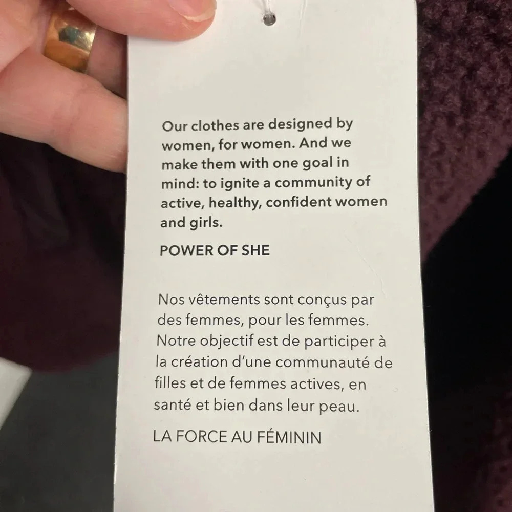 Athleta Womens Maroon Cozy Sherpa Snap Sweatshirt NWT 2X Teddy pullover - Picture 4 of 7